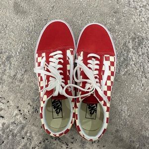 Red Checkered Old School Vans